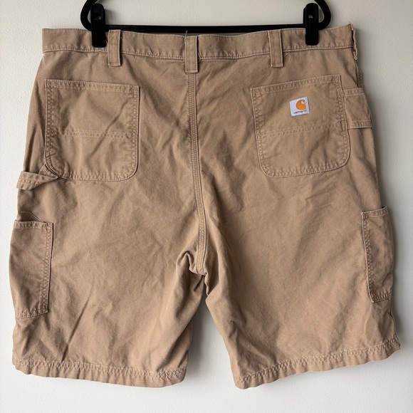 Carhartt Other - Carhartt B147 DKH Tan Canvas Carpenter Work Shorts Original Fit Mens 44